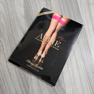 Honey Birdette Allie Hot Pink Stay Ups Stockings Hosiery Size M